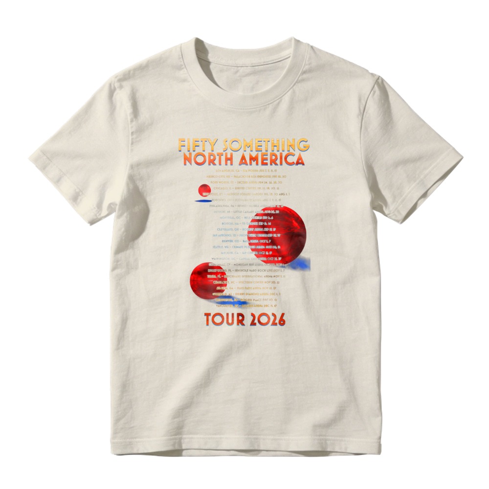 Fifty Something North America Tour 2026 Concert Dates Graphic T-shirt