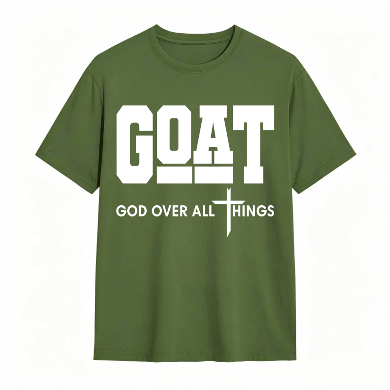 GOAT (“God Over All Things”) graphic T-shirt