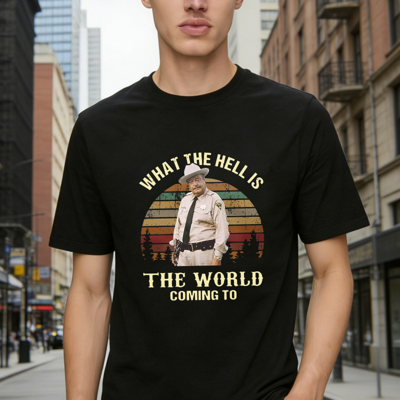 What The Hell Is The World Coming To Sheriff Rick Grimes Unisex Classic T-shirt