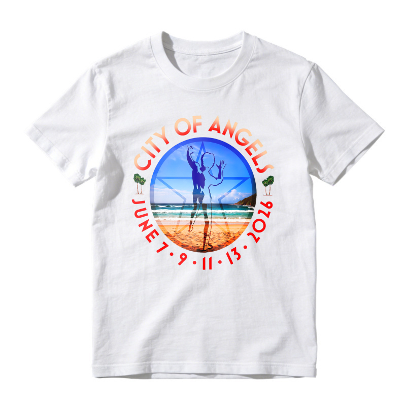 City Of Angels Beach Volleyball Graphic T-shirt