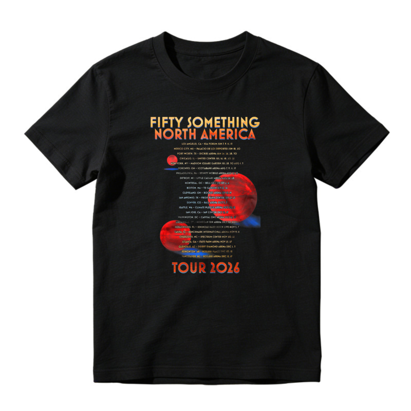 Fifty Something North America Tour 2026 Concert Dates Graphic T-shirt