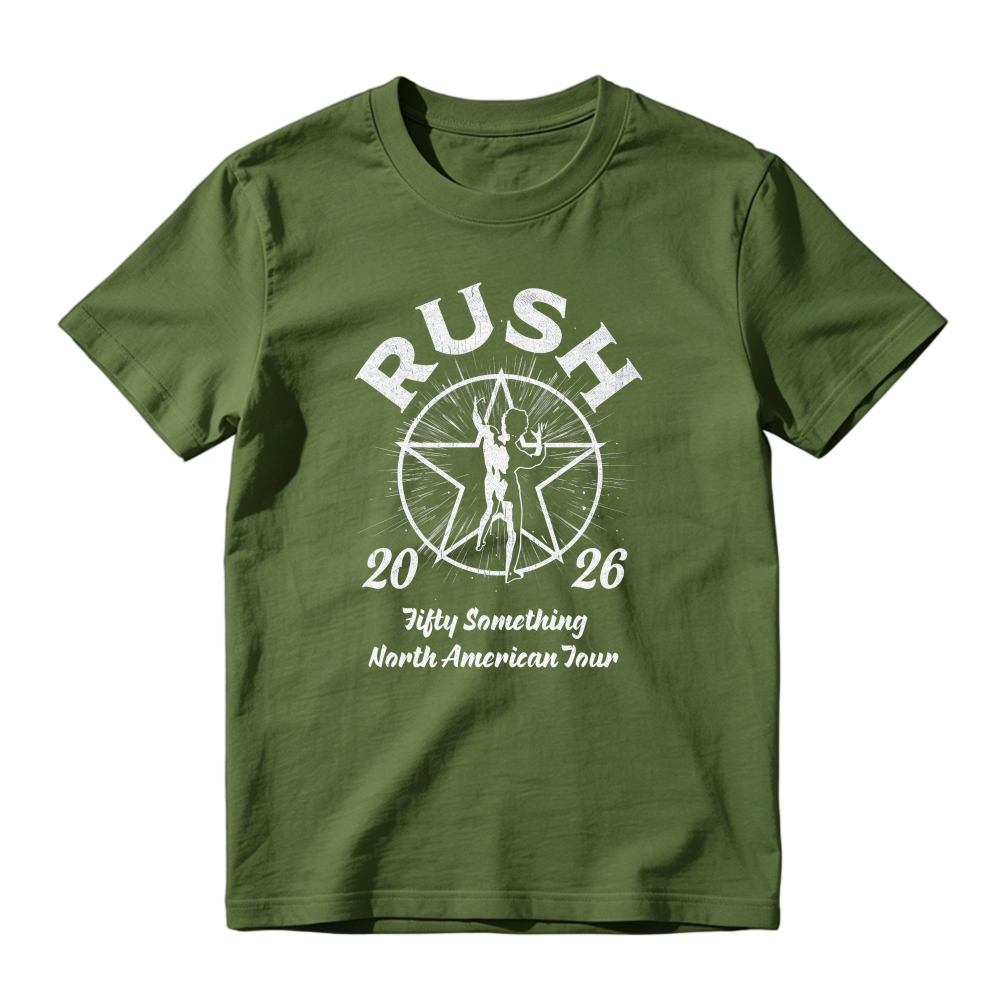 Rush 2026 Fifty Something North American Tour Star Man Graphic T-shirt