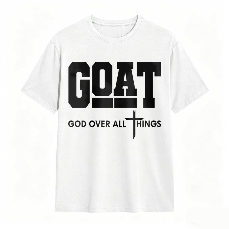 GOAT (“God Over All Things”) graphic T-shirt