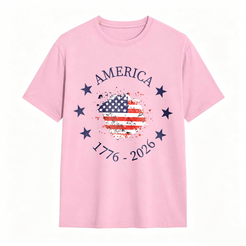 America 250th Anniversary Patriotic USA Flag Graphic Tee