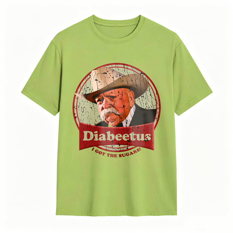 Dorawear™ Diabeetus I Got The Sugars Man With Hat And Mustache Design Unisex Classic T-shirt