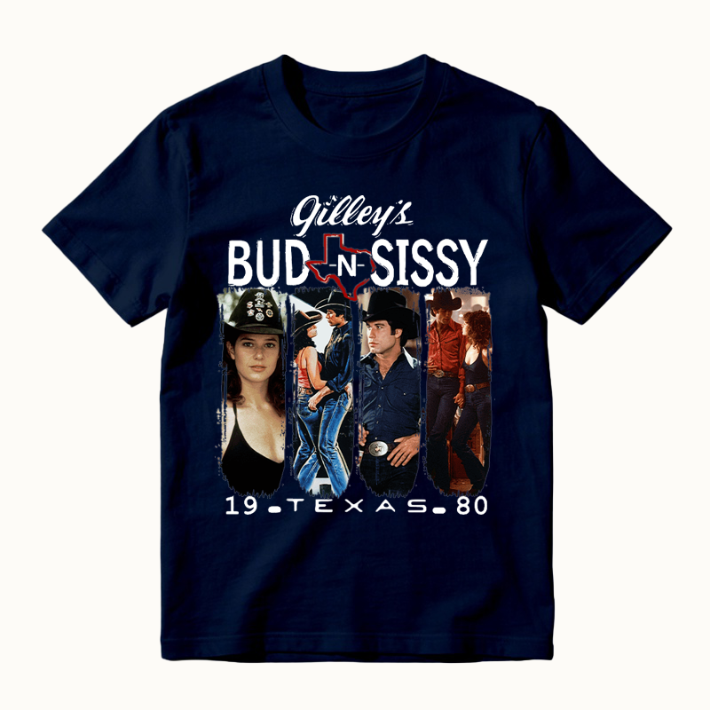 Bud And Sissy Gilleys Texas Urban Cowboy Movie T-Shirt