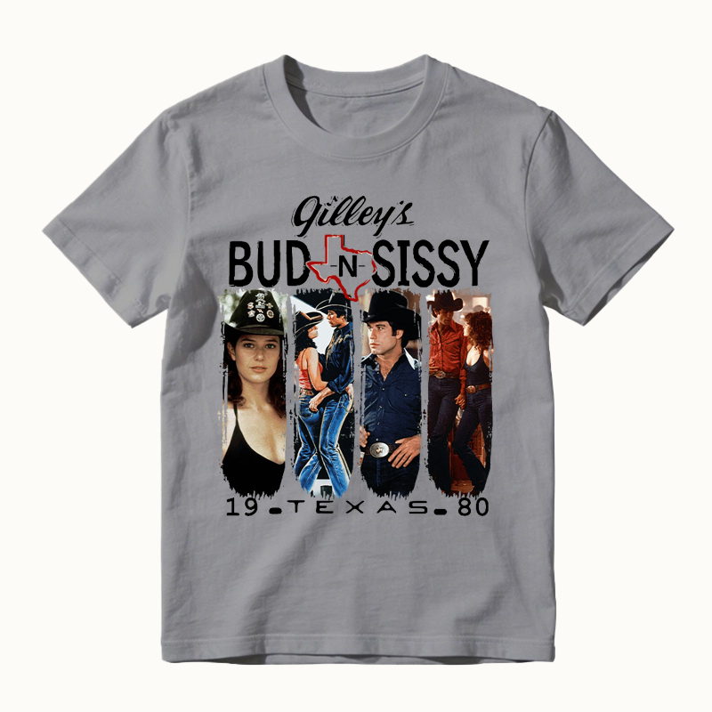 Bud And Sissy Gilleys Texas Urban Cowboy Movie T-Shirt