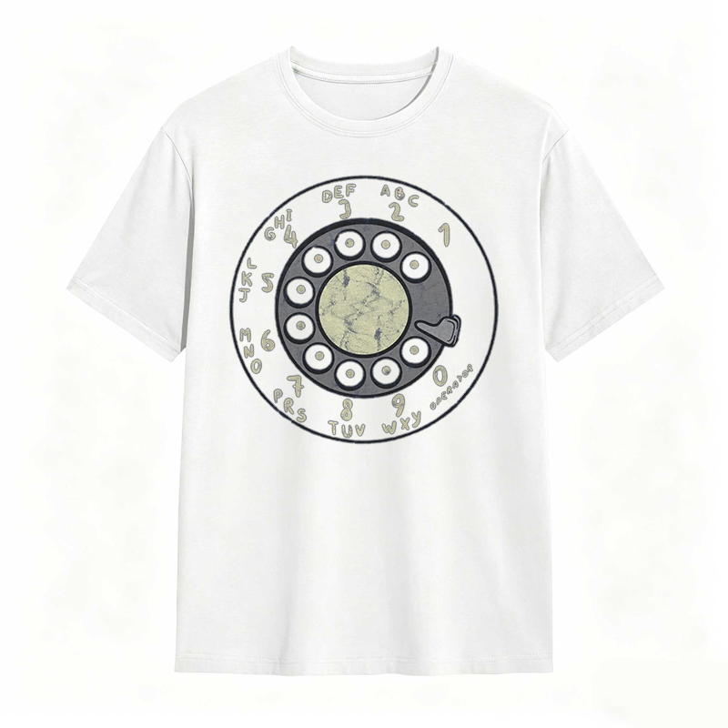 Retro Rotary Dial Phone Design T-shirt