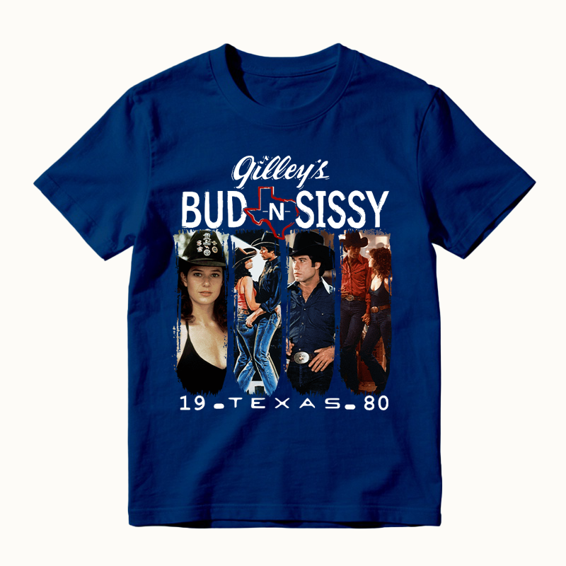 Bud And Sissy Gilleys Texas Urban Cowboy Movie T-Shirt