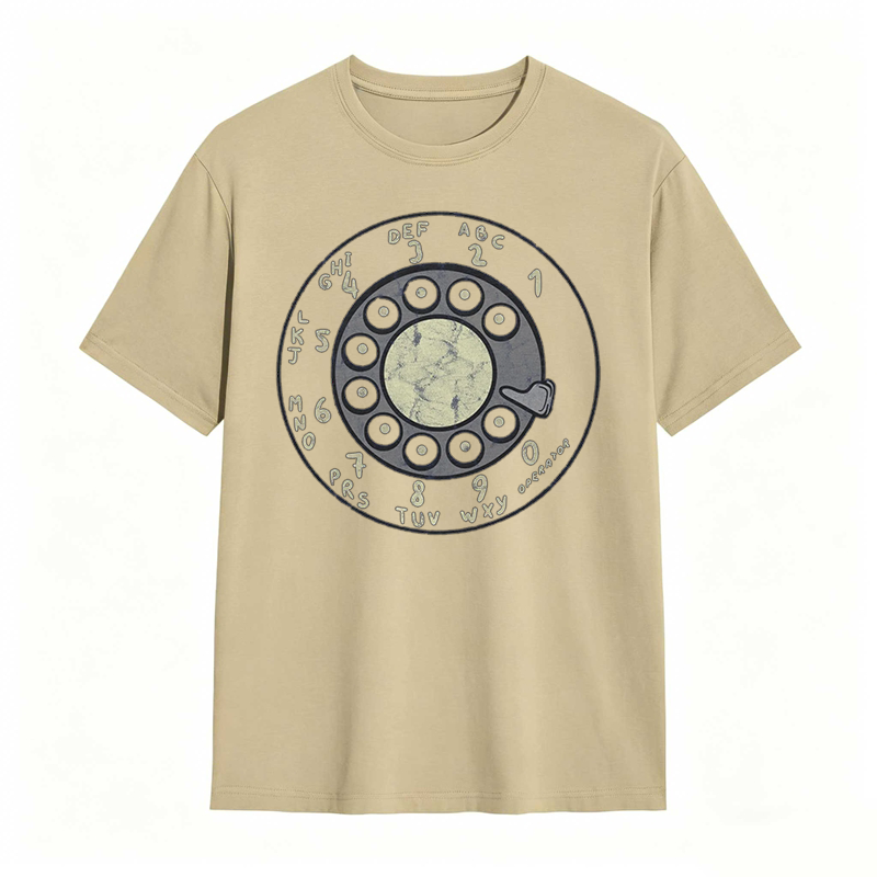 Retro Rotary Dial Phone Design T-shirt
