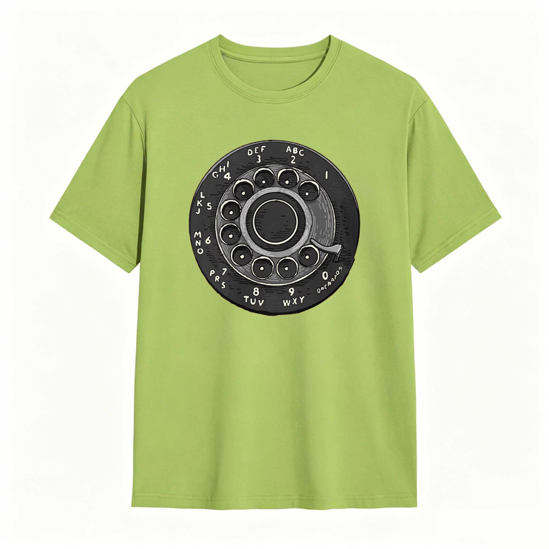 Rotary Phone Dial Pattern T-shirt