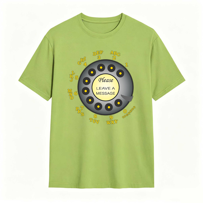Retro Telephone Dial Please Leave A Message T-shirt
