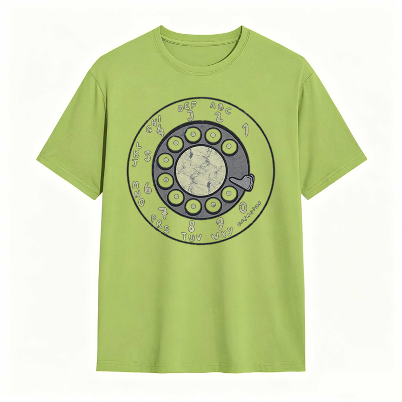 Retro Rotary Dial Phone Design T-shirt