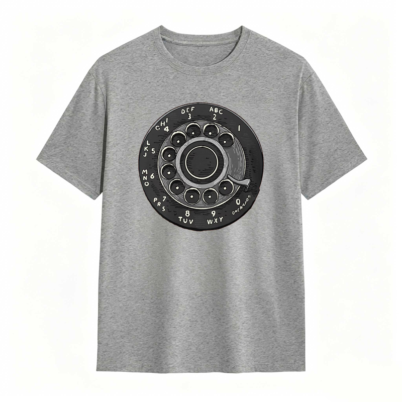 Rotary Phone Dial Pattern T-shirt