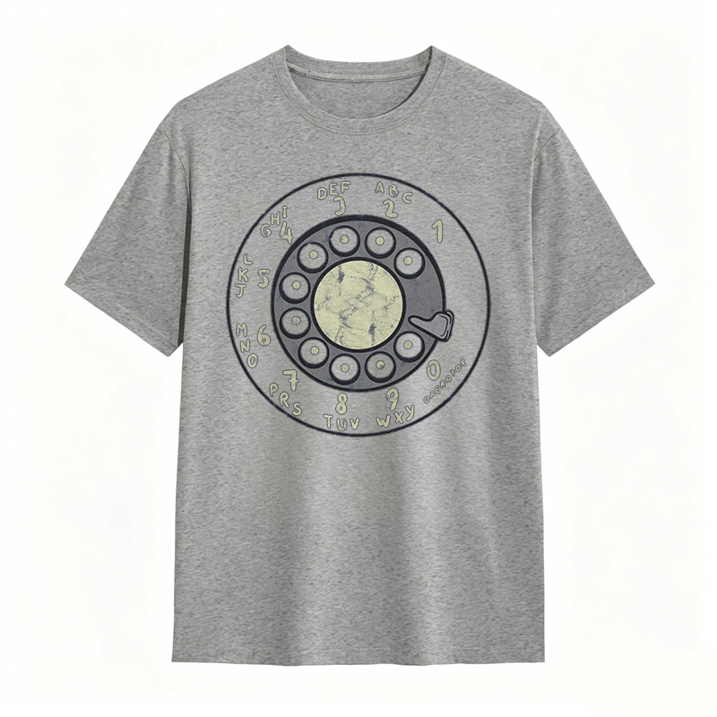 Retro Rotary Dial Phone Design T-shirt