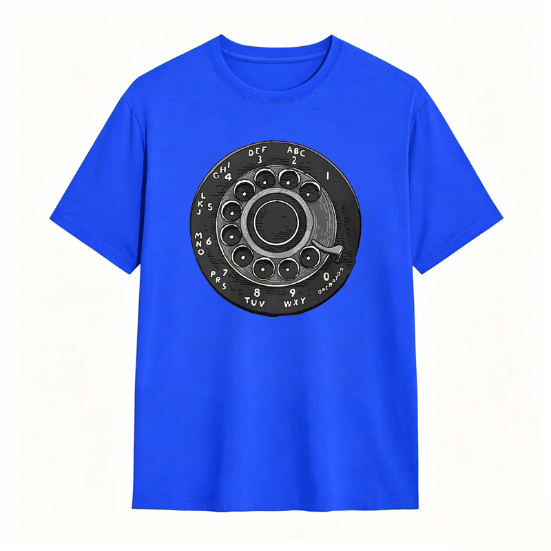 Rotary Phone Dial Pattern T-shirt