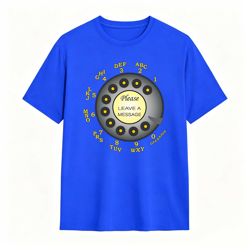 Retro Telephone Dial Please Leave A Message T-shirt