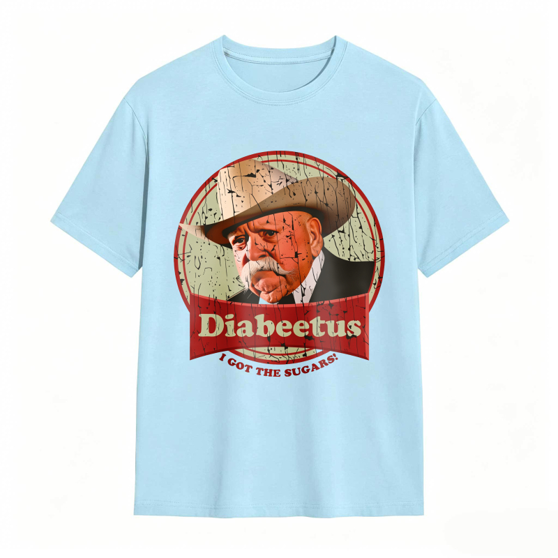 Dorawear™ Diabeetus I Got The Sugars Man With Hat And Mustache Design Unisex Classic T-shirt