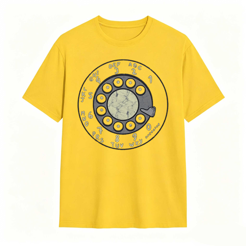 Retro Rotary Dial Phone Design T-shirt