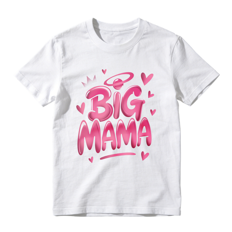 Big Mama With Crown And Hearts T-shirt