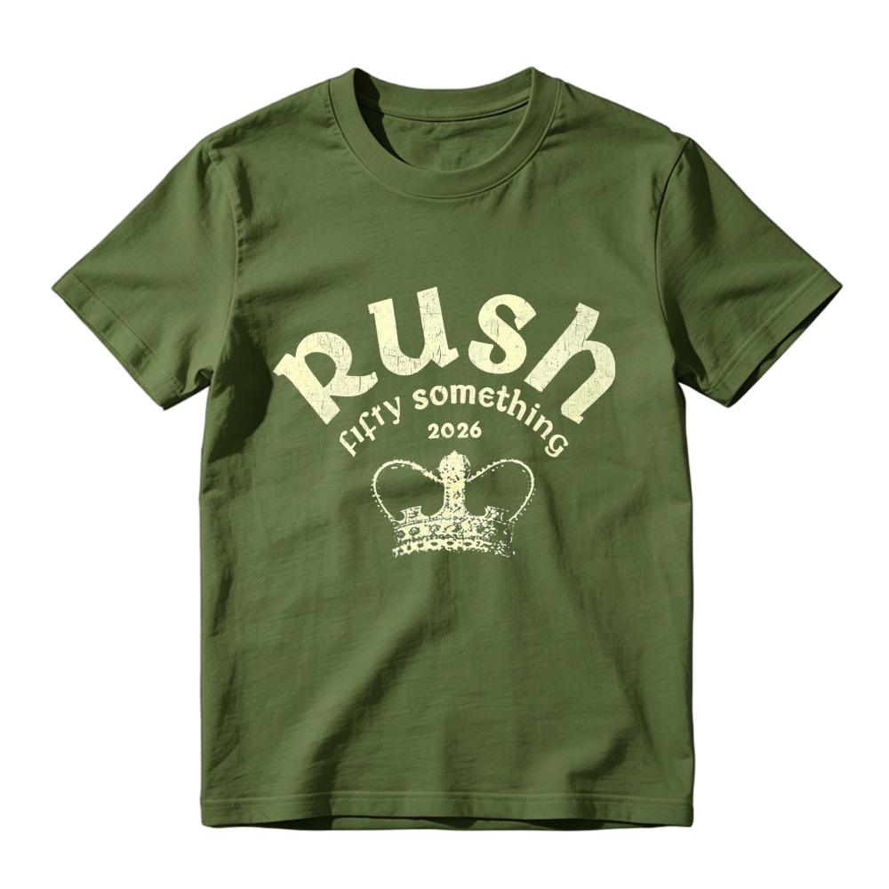 Rush Fifty Something 2026 Crown Graphic T-shirt