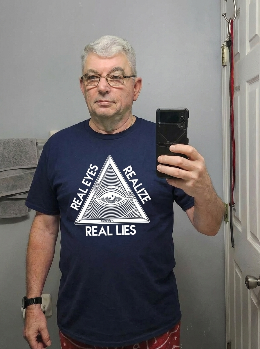 Dorawear™ Real Eyes Realize Real Lies Pyramid Eye T Shirt