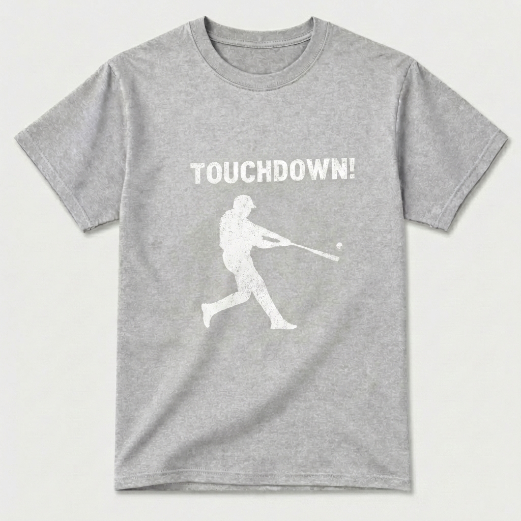 Dorawear™ Touchdown Baseball Player Pure Cotton Short Sleeve T Shirt