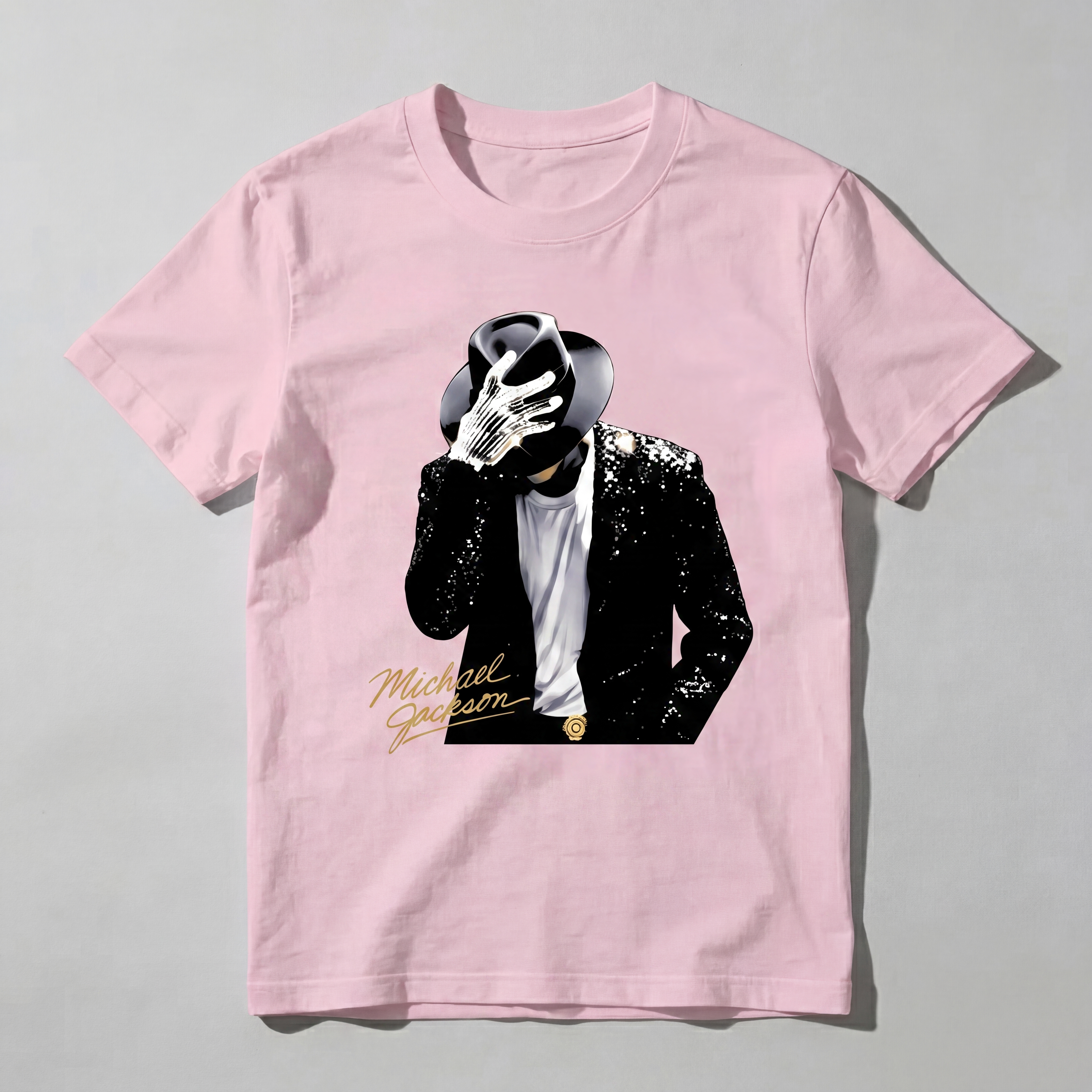 Dorawear™ Michael Jackson Iconic Pose With Glove And Hat T Shirt 100% cotton