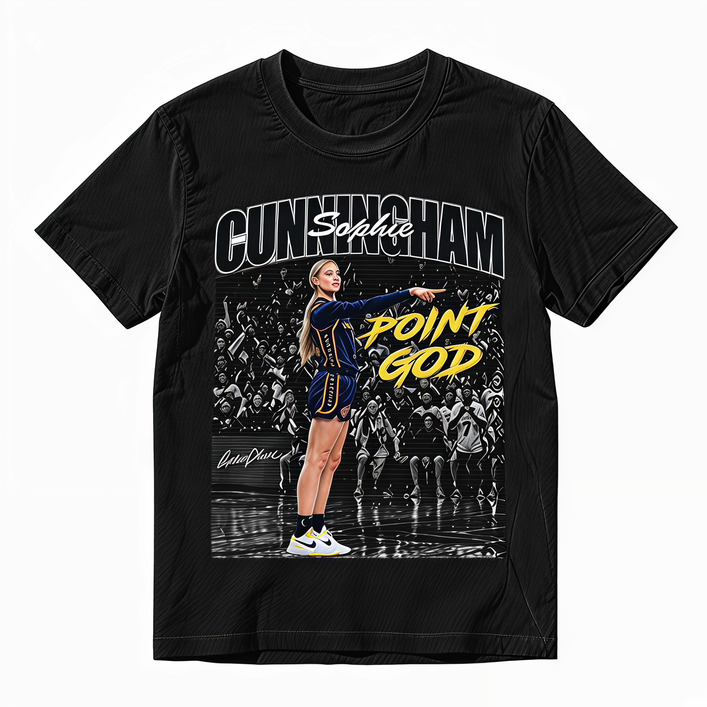 Sophie Cunningham Vintage Basketball Graphic Tee, Retro Sports Unisex Cotton T-Shirt