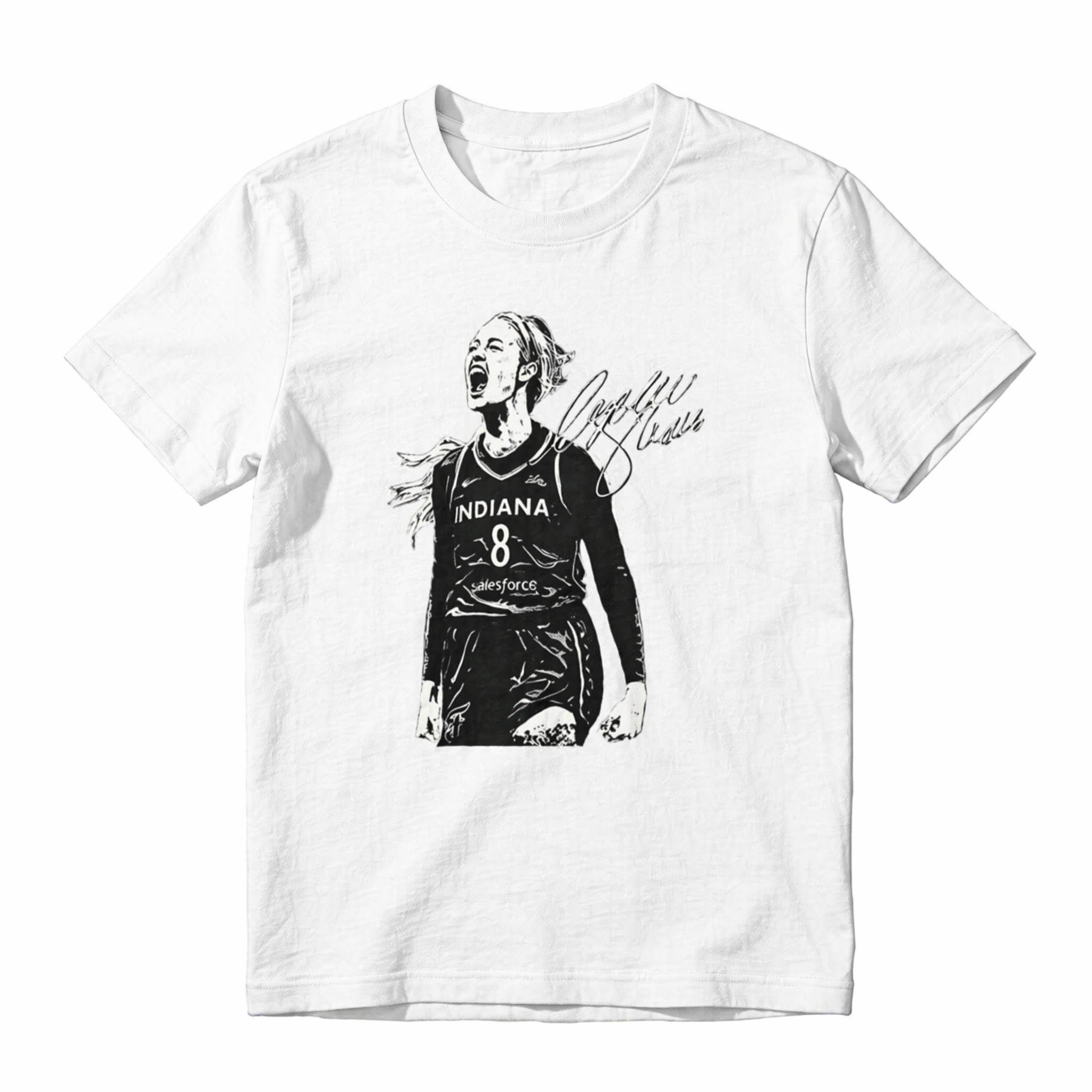 Indiana Basketball Player Number 8 Sketch Art Unisex Classic T-shirt