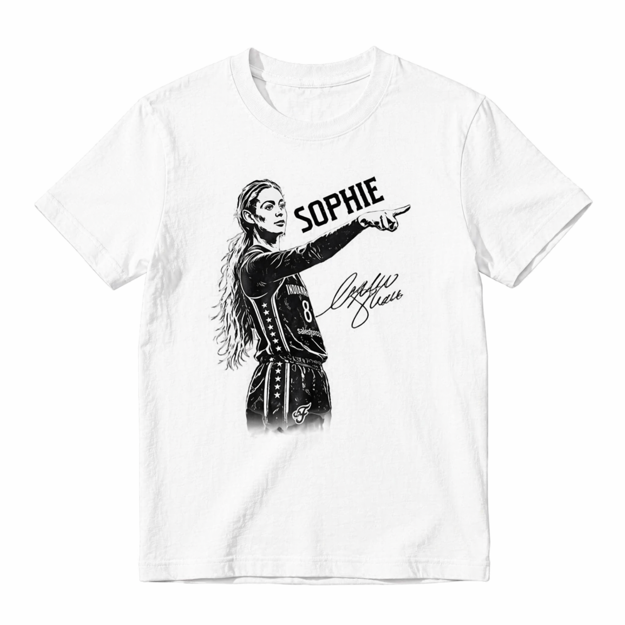 Sophie Cunningham Basketball Player Sketch Art Unisex Classic T-shirt