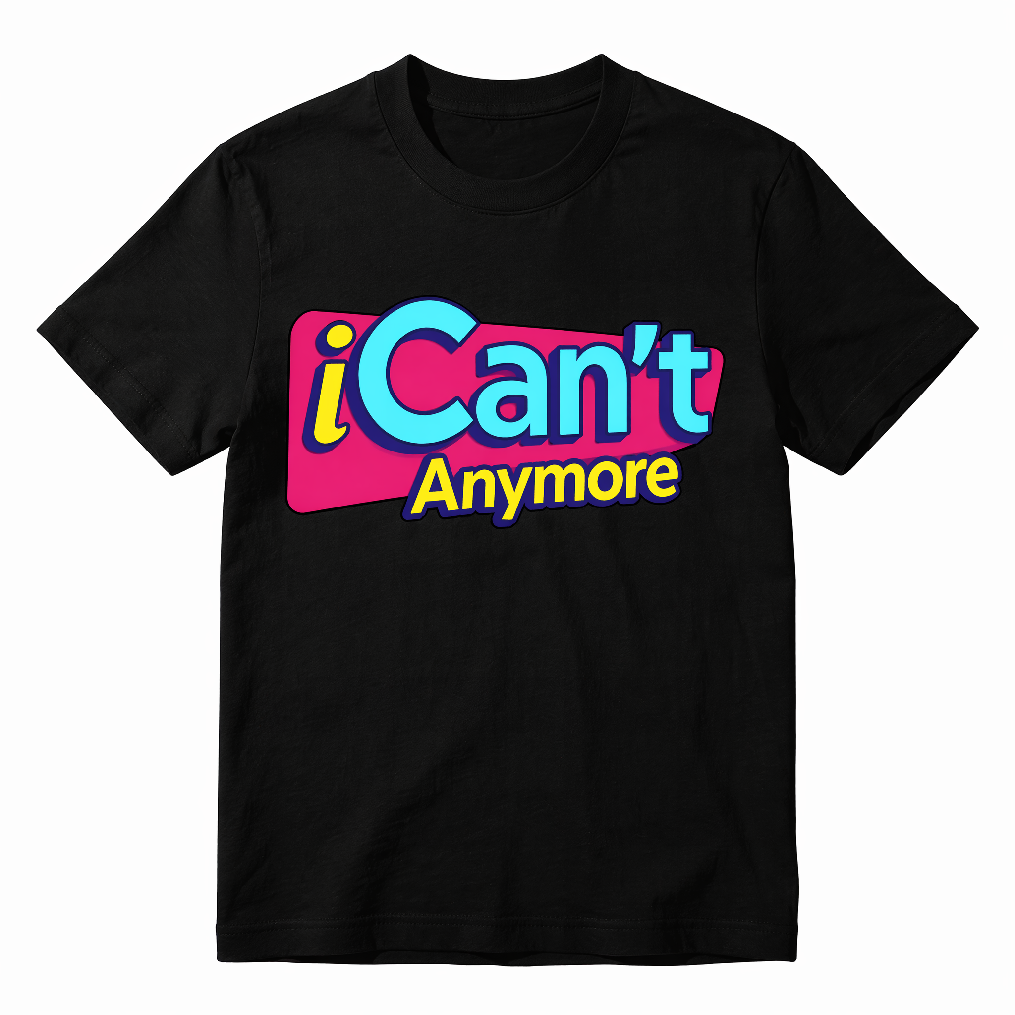 “I Can‘t Anymore” Burnout Humor T-Shirt | Gen Z Relatable Meme Tee | 100% Cotton Y2K Casual Top
