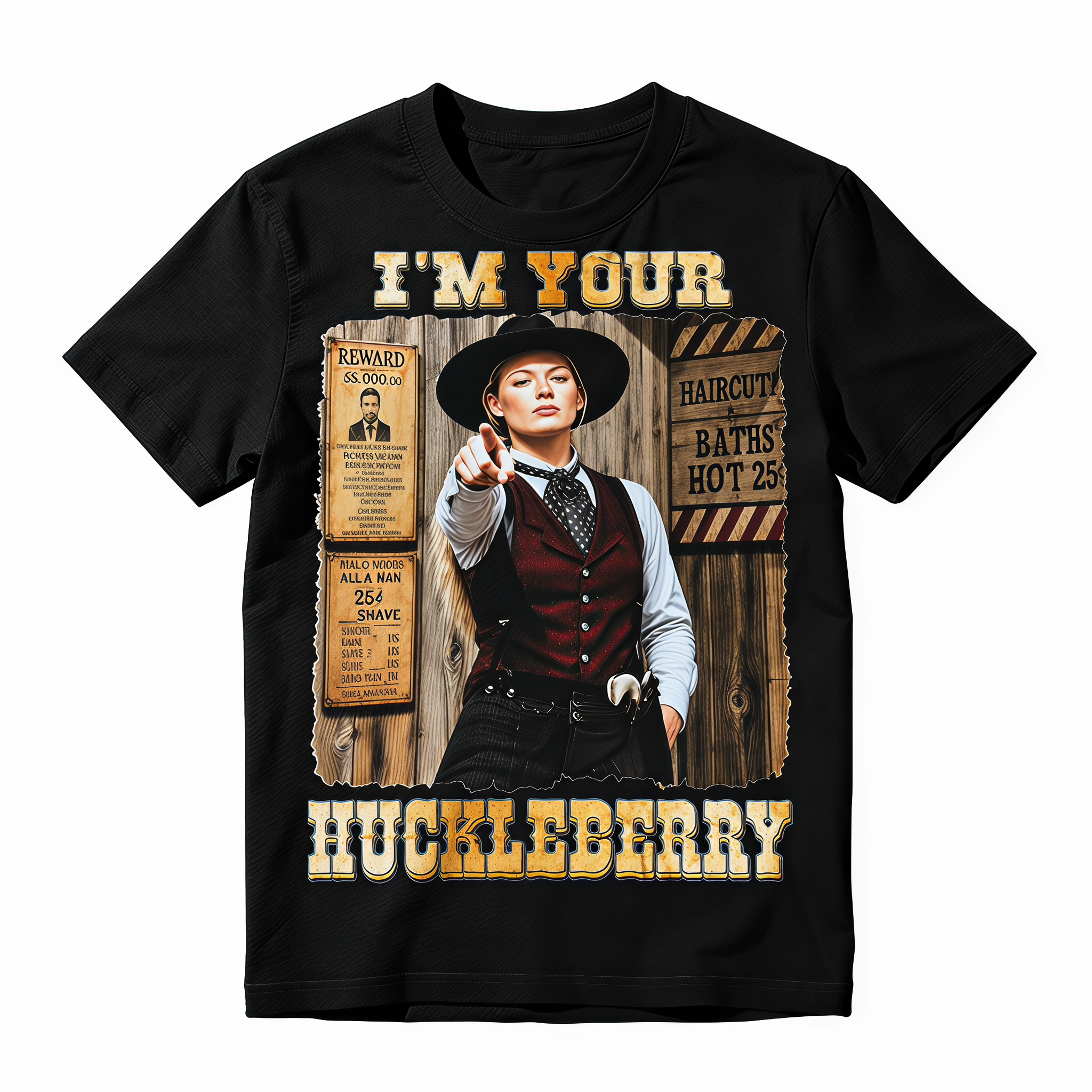 I'm Your Huckleberry Graphic T-Shirt | Vintage Western Quote Tee