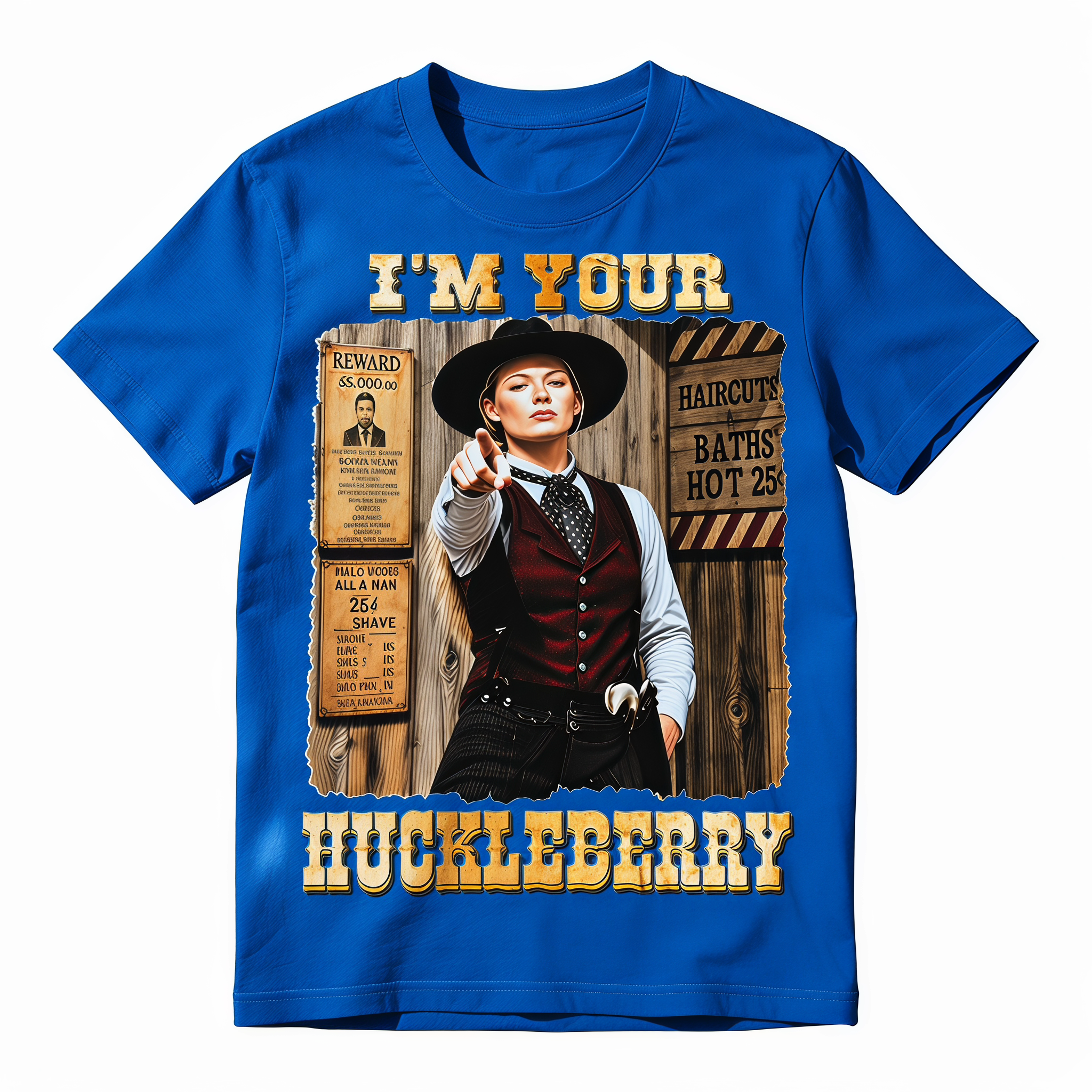 I'm Your Huckleberry Graphic T-Shirt | Vintage Western Quote Tee