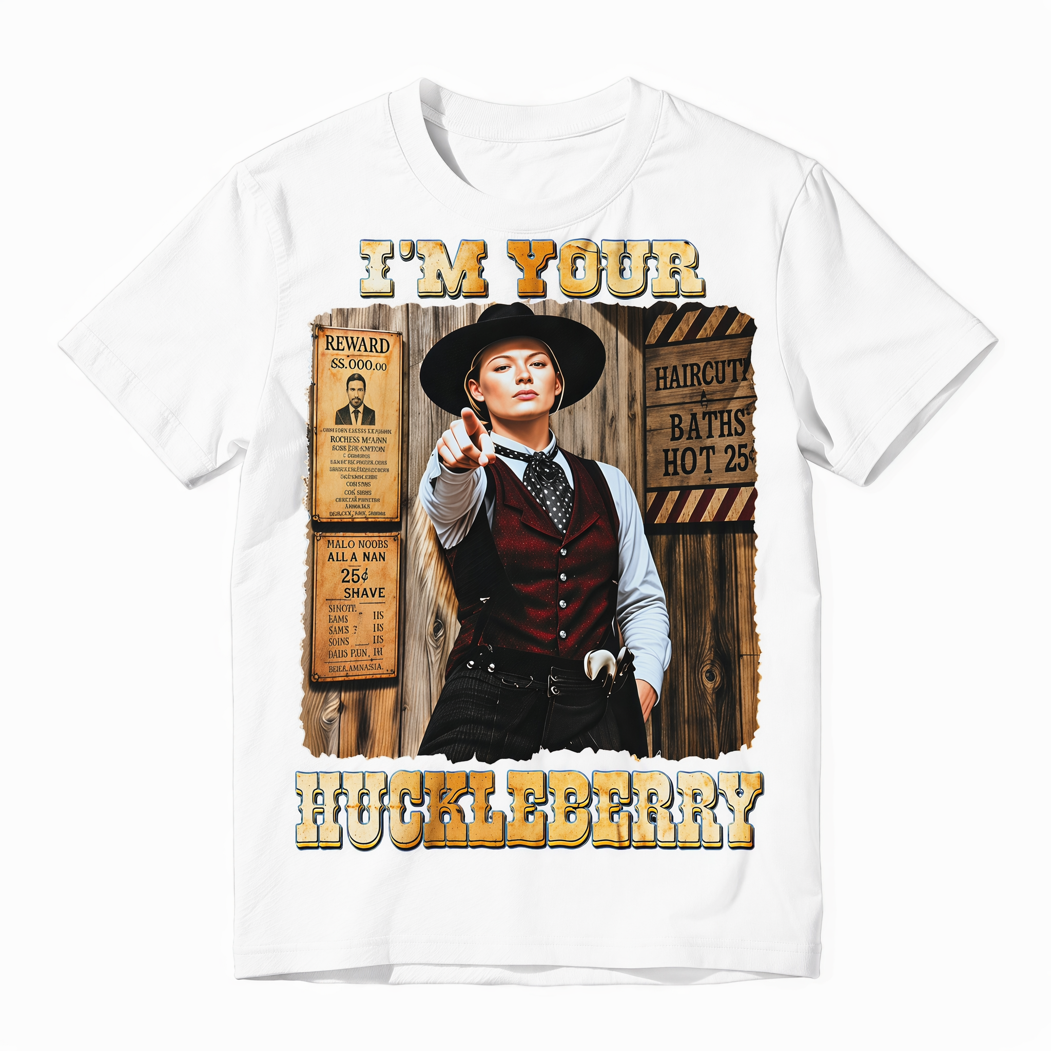 I'm Your Huckleberry Graphic T-Shirt | Vintage Western Quote Tee