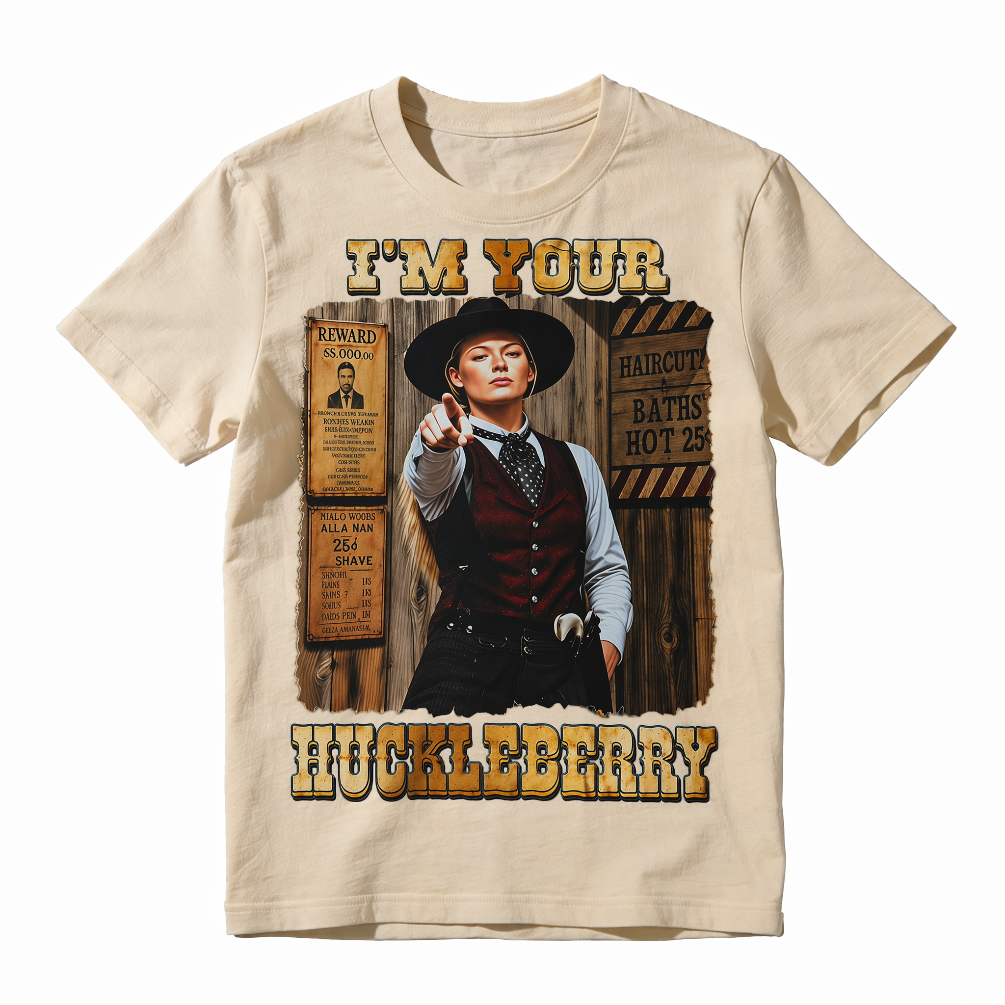 I'm Your Huckleberry Graphic T-Shirt | Vintage Western Quote Tee