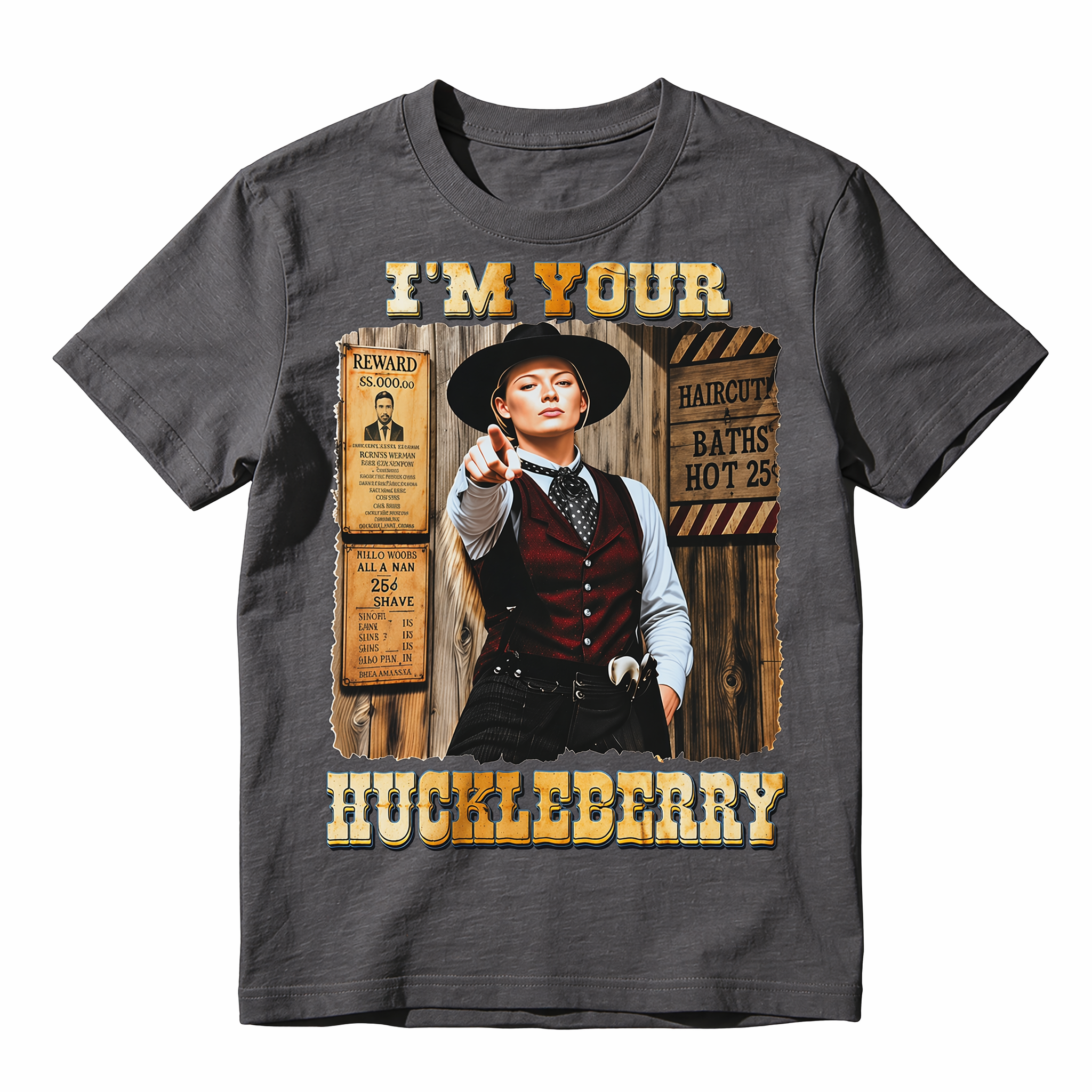 I'm Your Huckleberry Graphic T-Shirt | Vintage Western Quote Tee