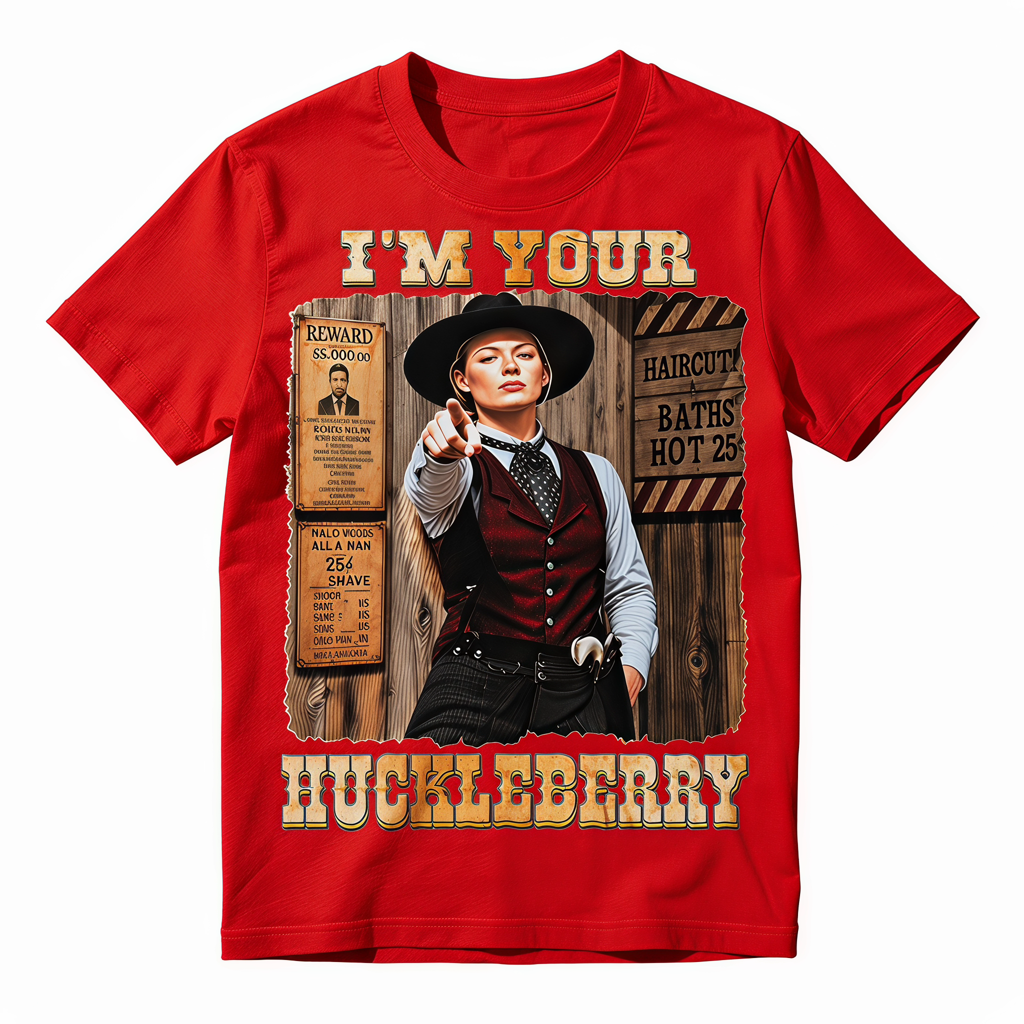 I'm Your Huckleberry Graphic T-Shirt | Vintage Western Quote Tee