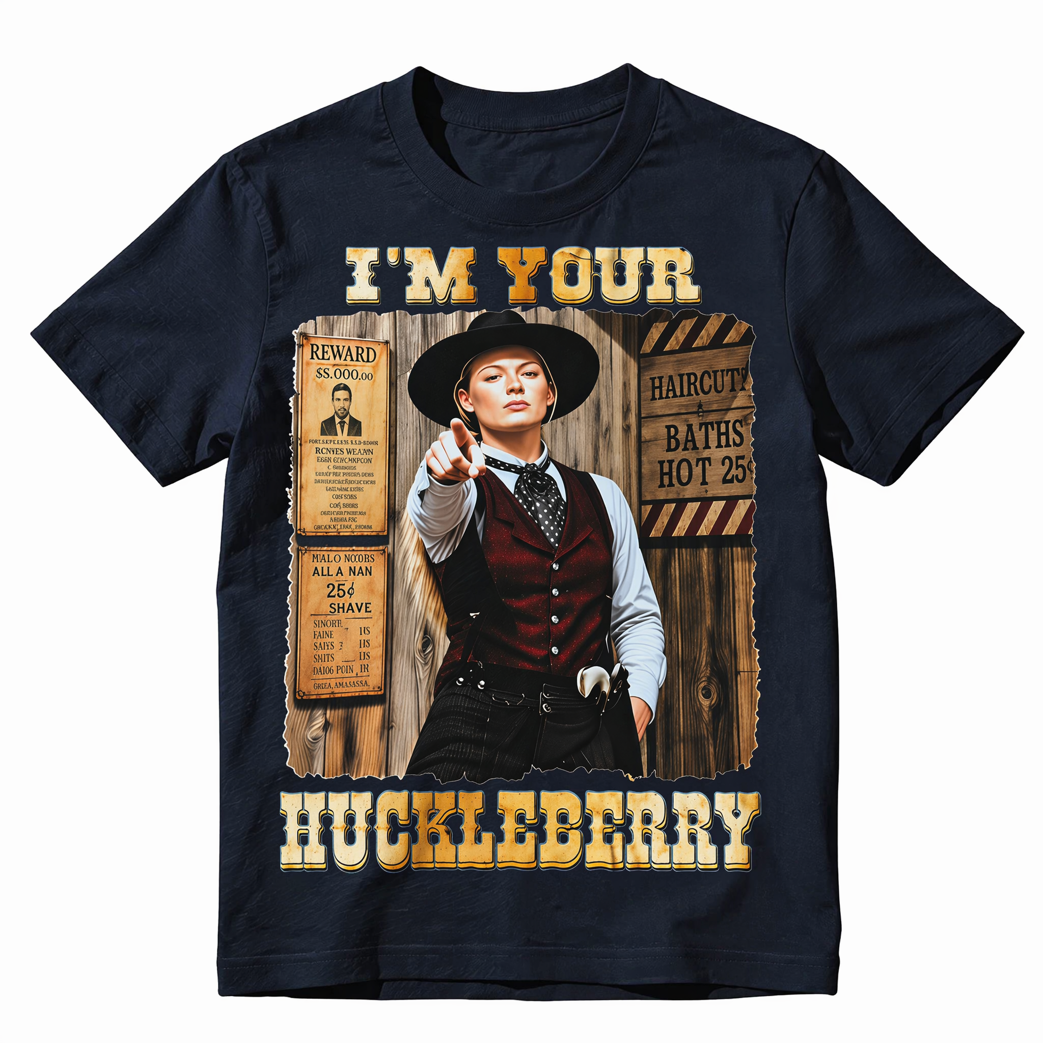 I'm Your Huckleberry Graphic T-Shirt | Vintage Western Quote Tee