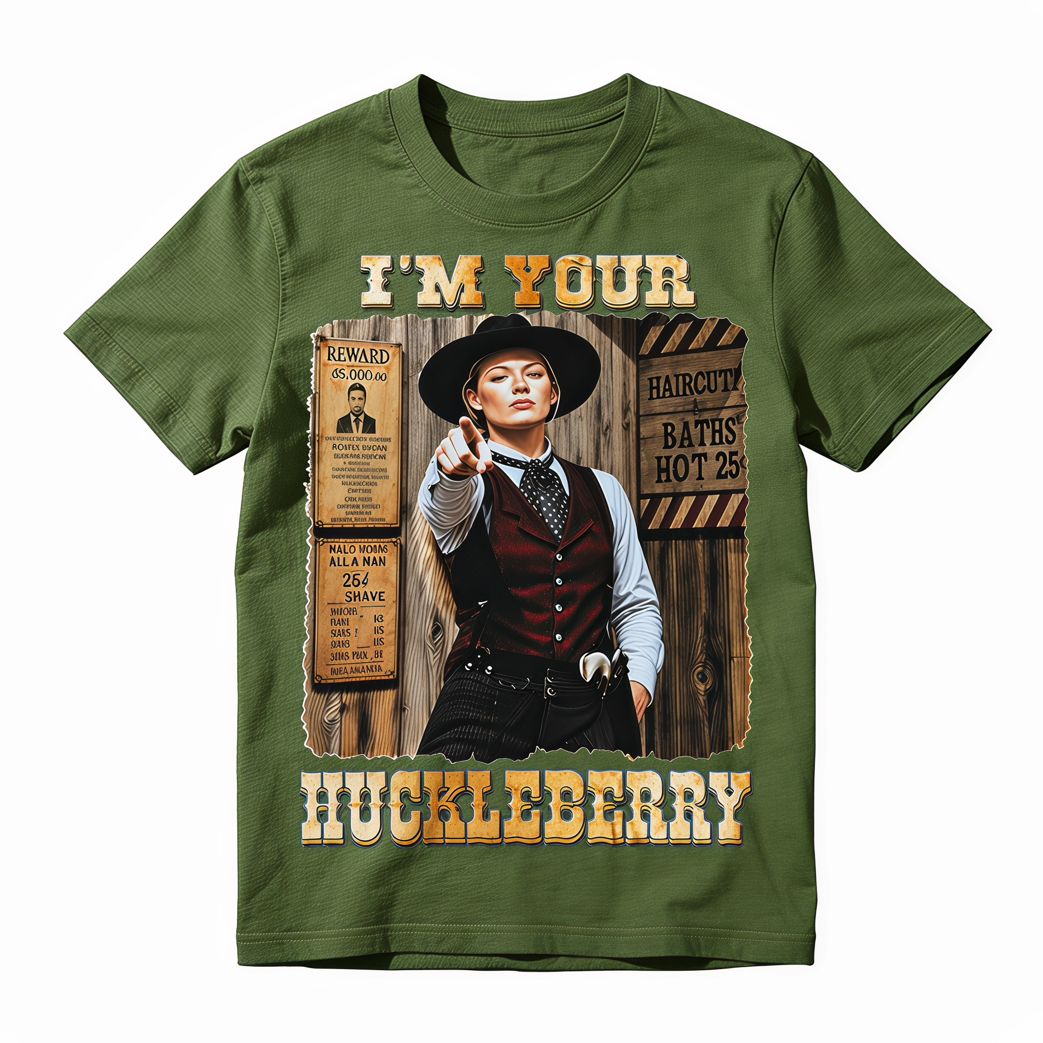 I'm Your Huckleberry Graphic T-Shirt | Vintage Western Quote Tee