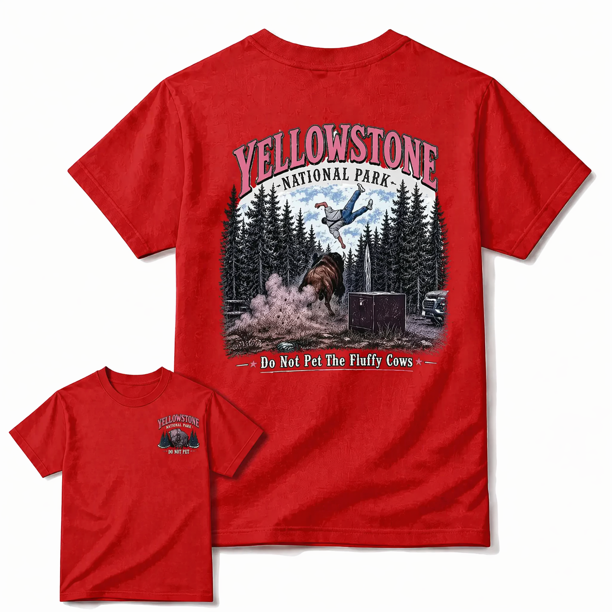 Yellowstone National Park Vintage T-Shirt | Funny Wildlife Graphic Tee