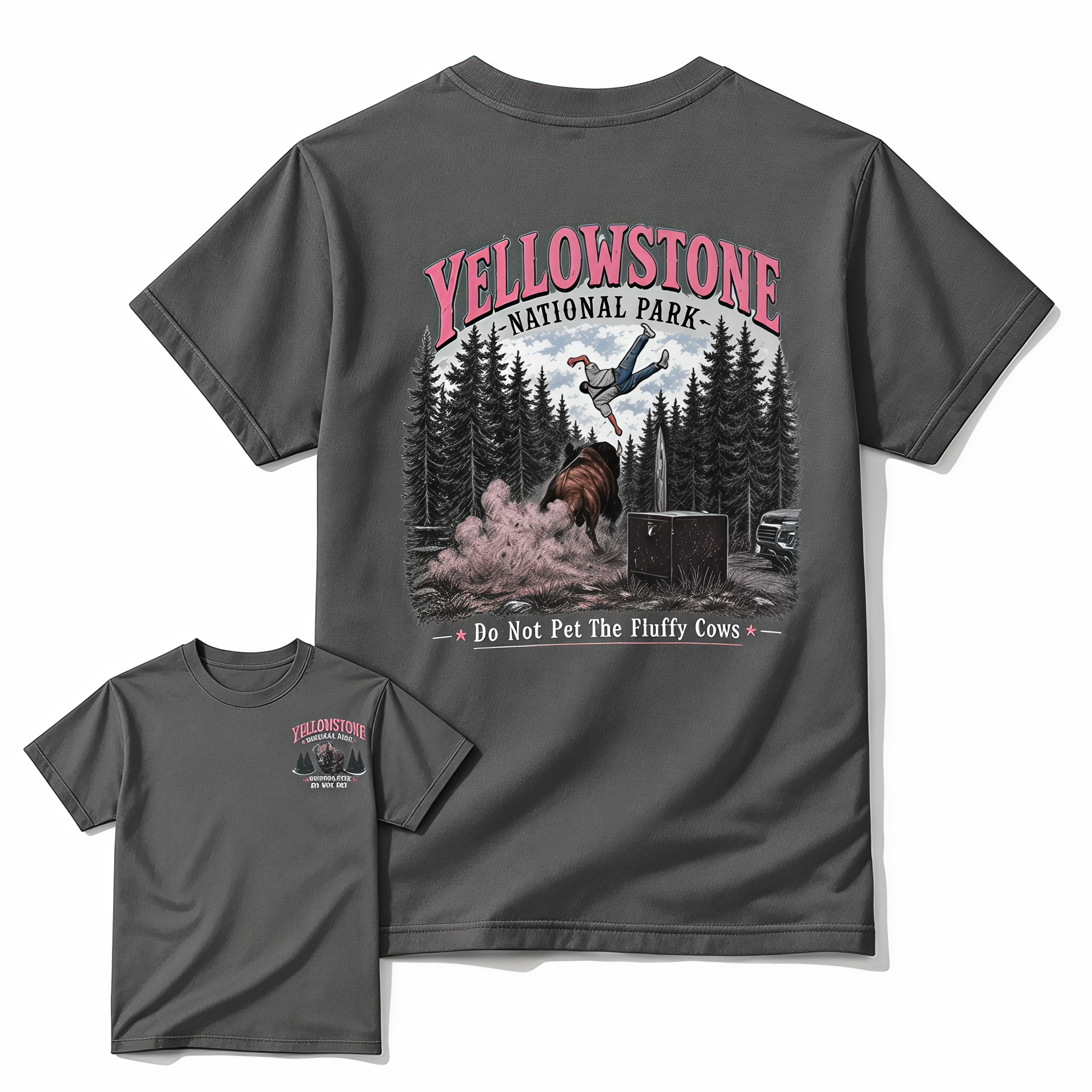 Yellowstone National Park Vintage T-Shirt | Funny Wildlife Graphic Tee
