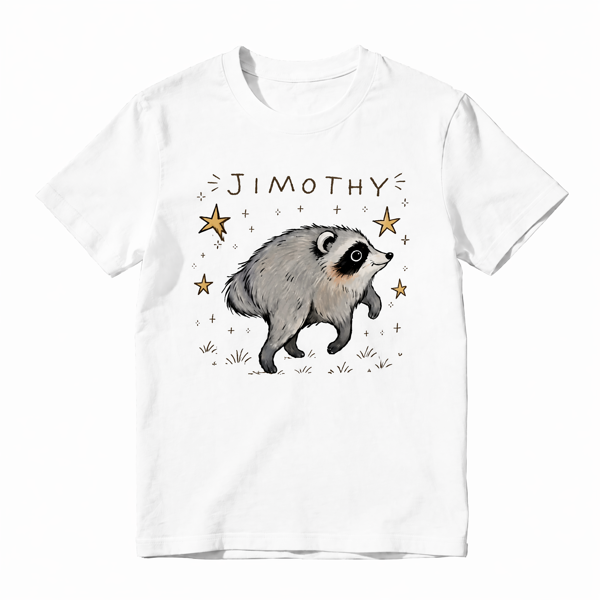 Believe Raccoon Graphic T-Shirt | Cute Wildlife Animal Lover Tee