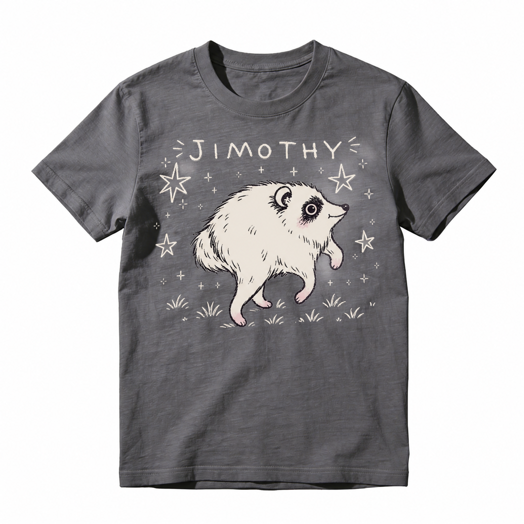 Cute Jimothy Raccoon Graphic Tee | Whimsical Woodland Animal T-Shirt