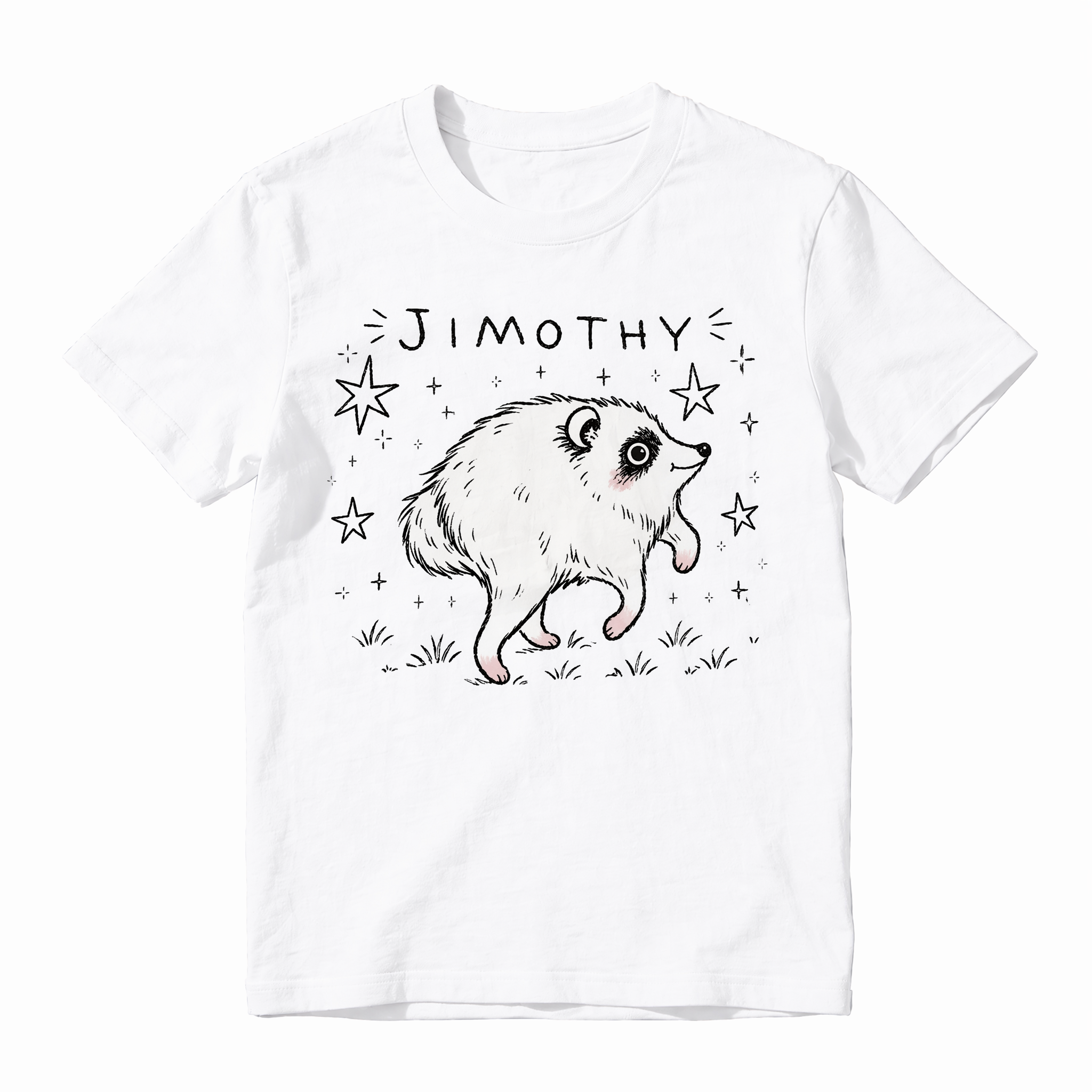 Cute Jimothy Raccoon Graphic Tee | Whimsical Woodland Animal T-Shirt