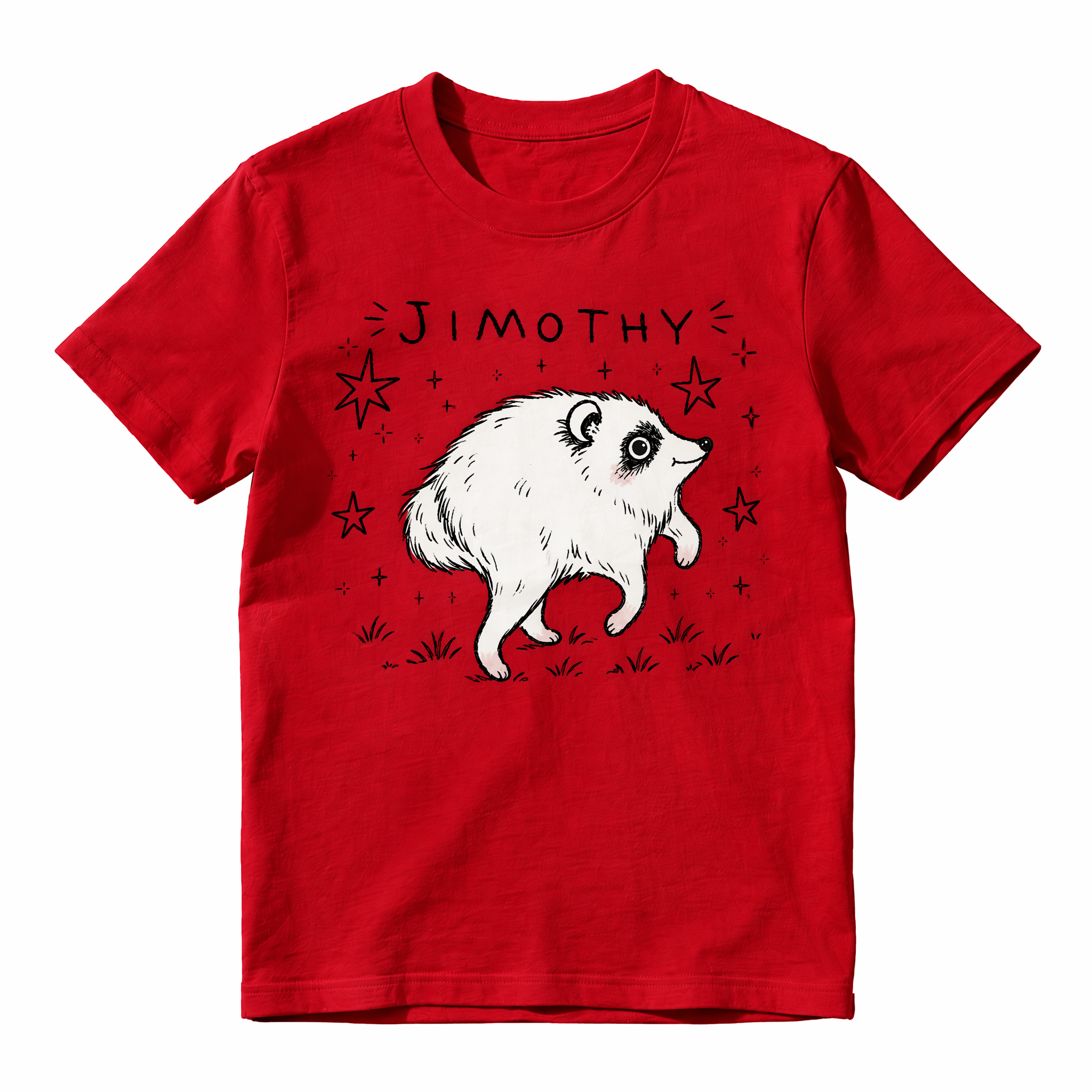 Cute Jimothy Raccoon Graphic Tee | Whimsical Woodland Animal T-Shirt