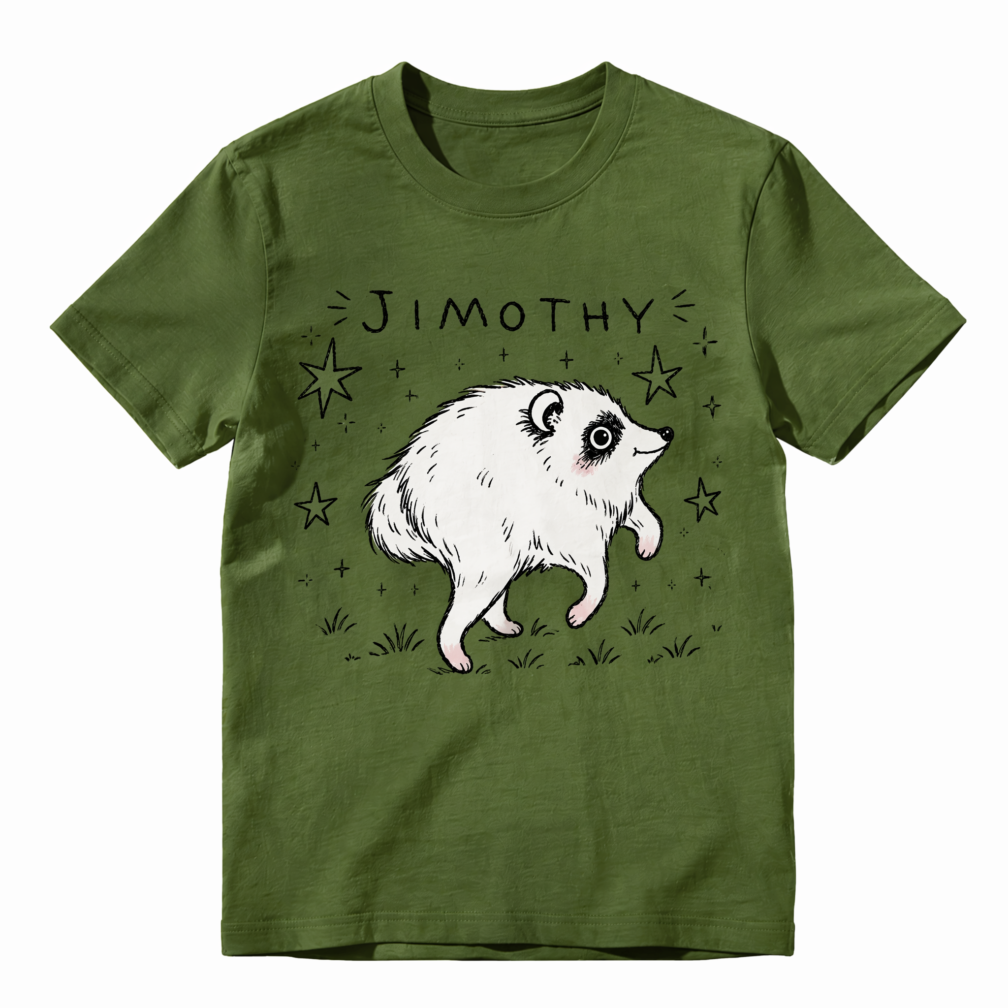 Cute Jimothy Raccoon Graphic Tee | Whimsical Woodland Animal T-Shirt