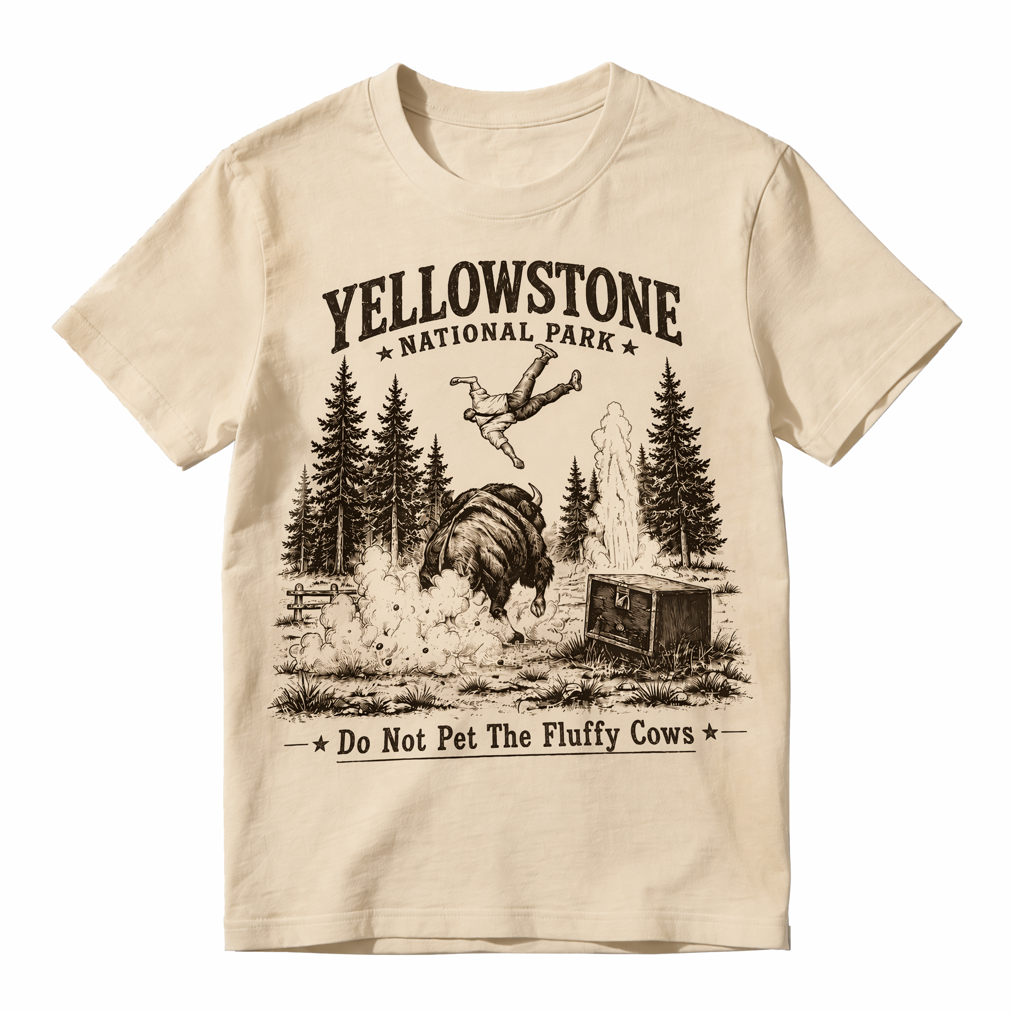 [Copy]Bye-son Funny Bison Graphic T-Shirt | Yellowstone Western Humor Tee