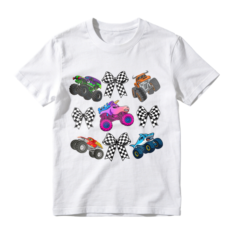 Monster Truck Racing Pattern T-shirt