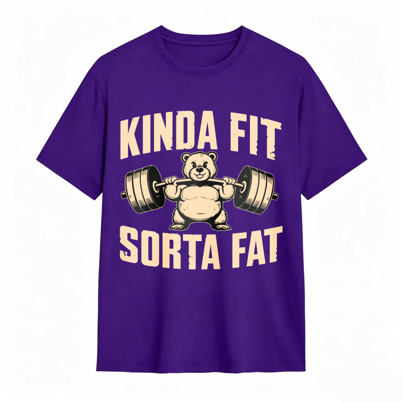 Dorawear™ Kinda Fit Sorta Fat Bear Lifting Barbell Unisex Classic T-shirt